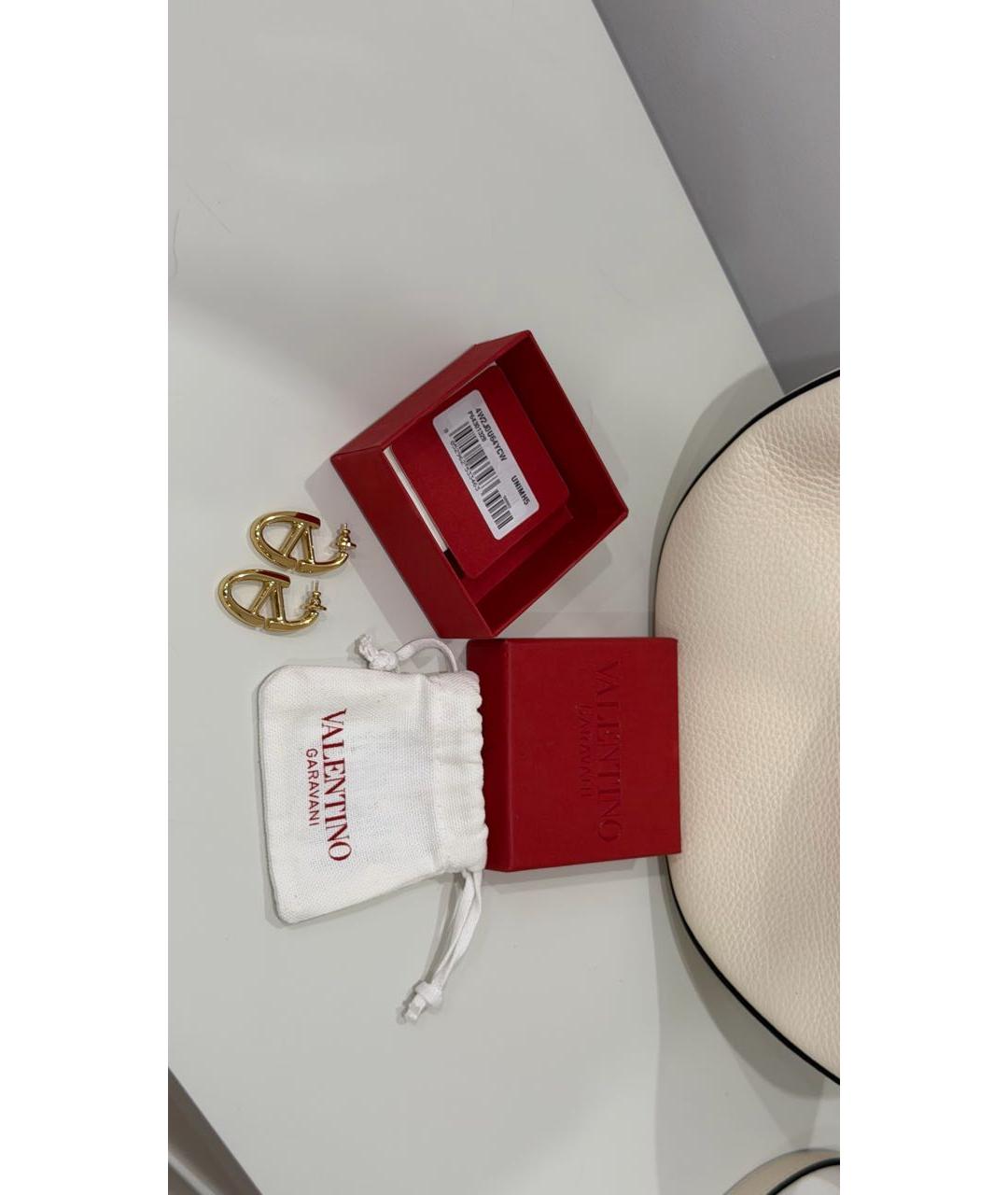 VALENTINO Золотые металлические серьги, фото 3