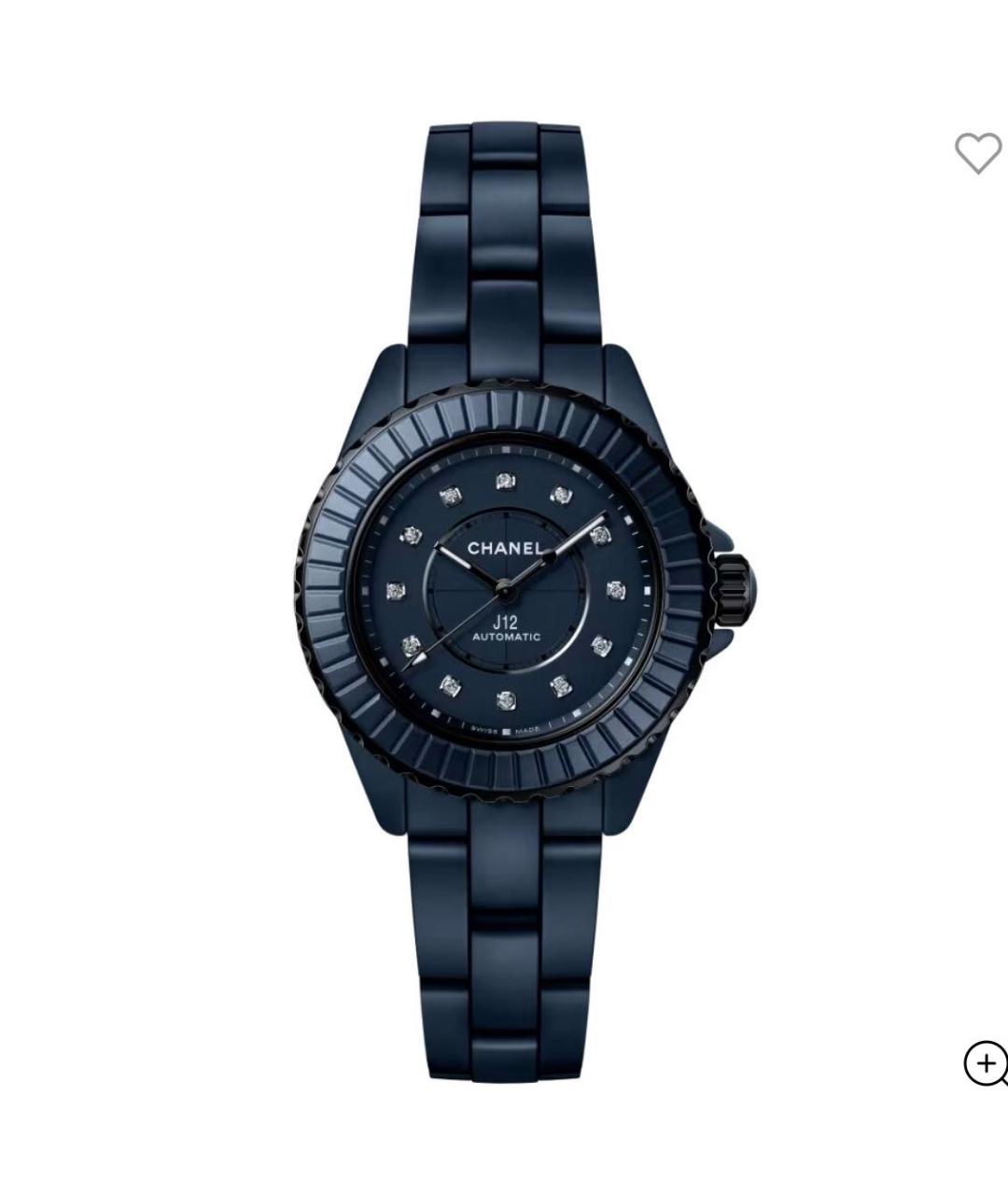 CHANEL Синие металлические часы, фото 4