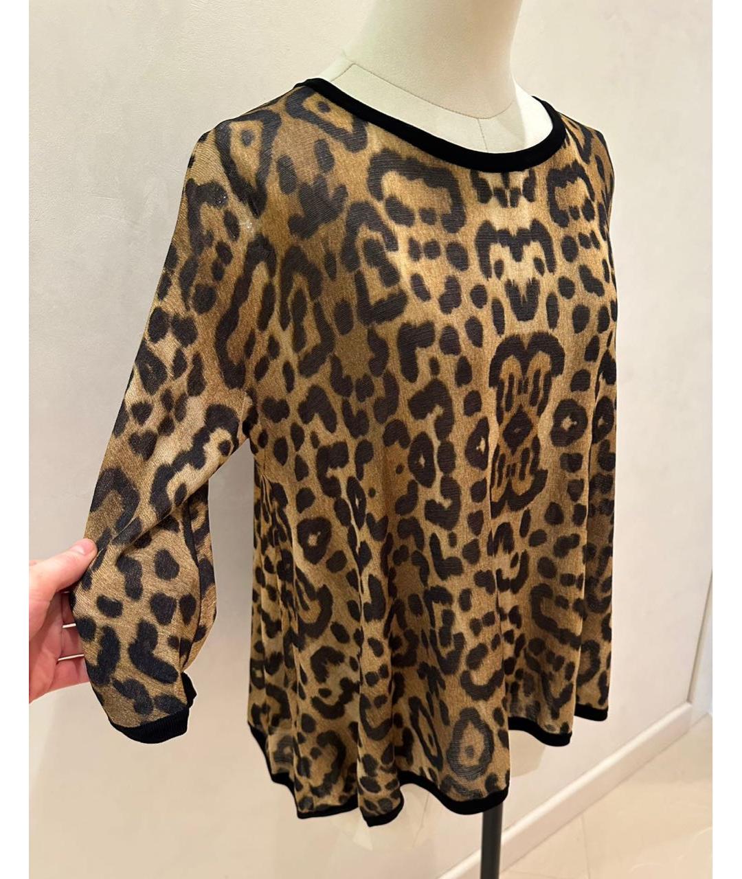 GIAMBATTISTA VALLI Коричневая вискозная блузы, фото 2