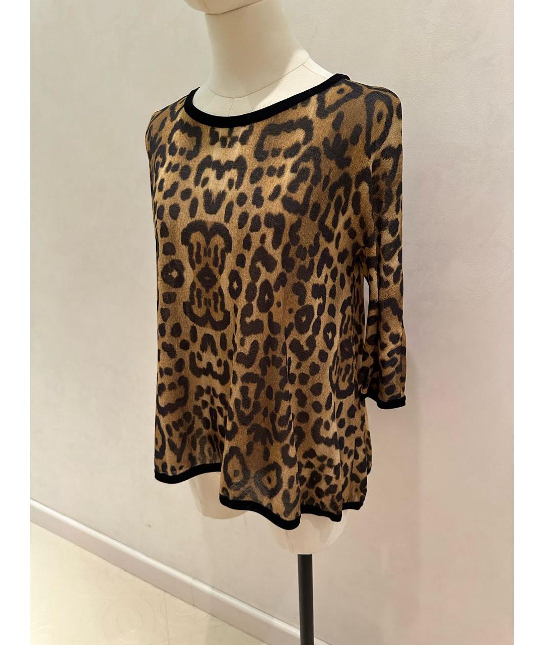 GIAMBATTISTA VALLI Коричневая вискозная блузы, фото 6