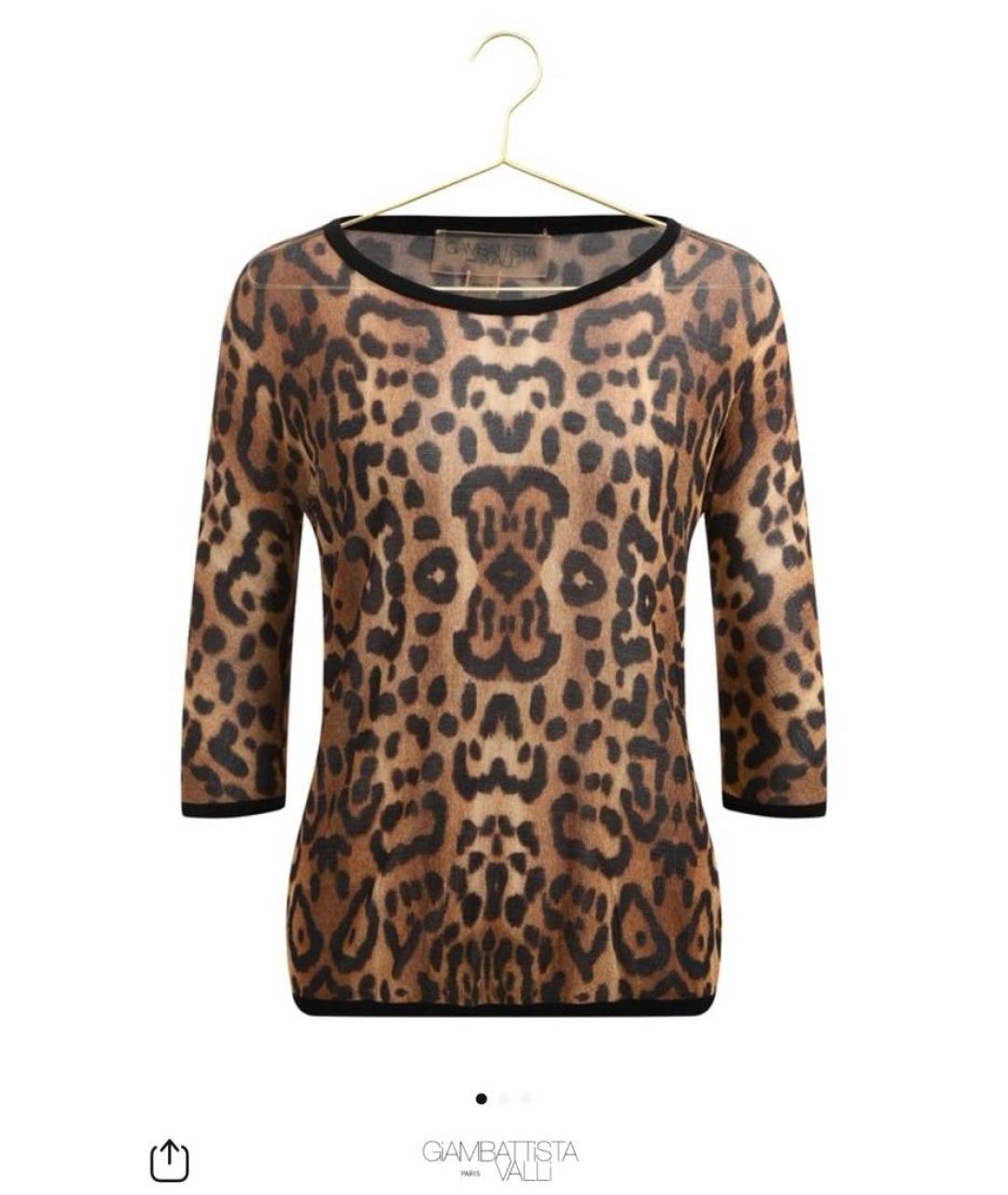 GIAMBATTISTA VALLI Коричневая вискозная блузы, фото 7