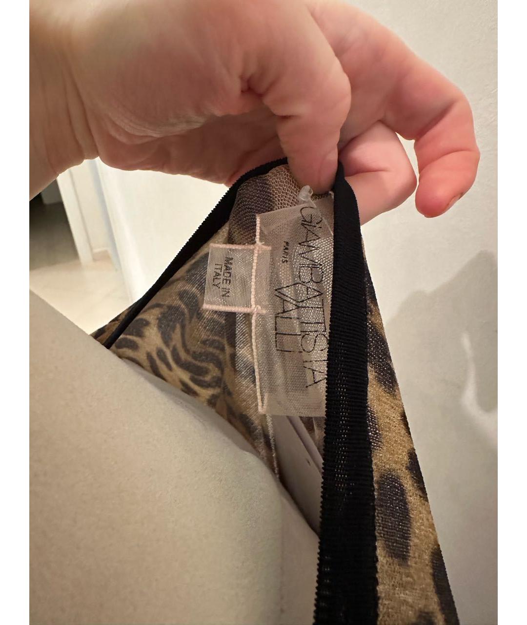 GIAMBATTISTA VALLI Коричневая вискозная блузы, фото 4