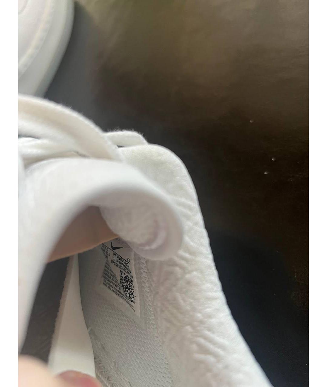 NIKE Белые кожаные кроссовки, фото 6