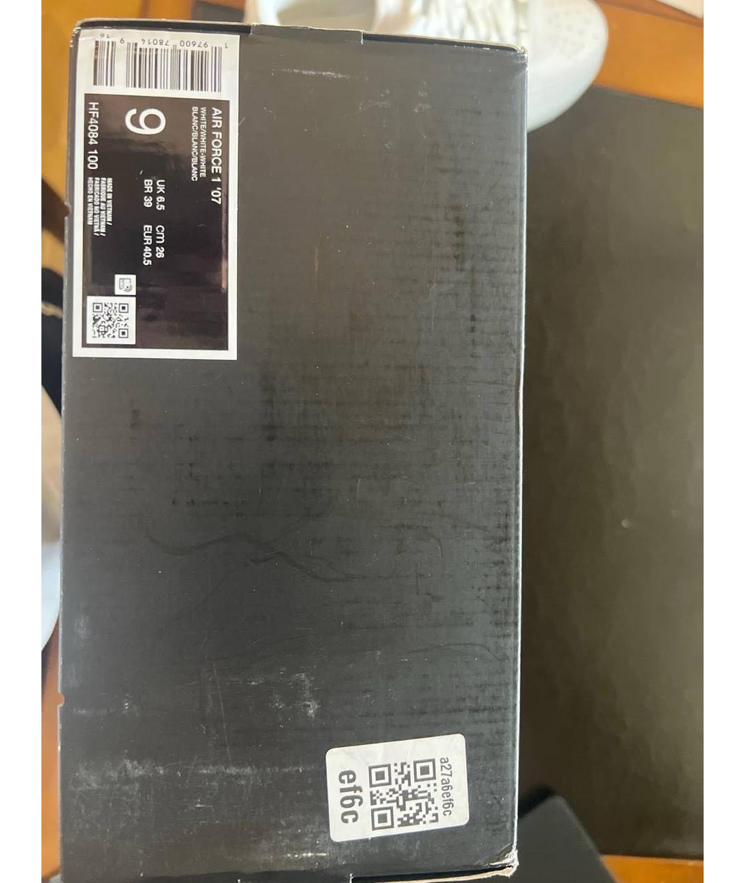 NIKE Белые кожаные кроссовки, фото 4