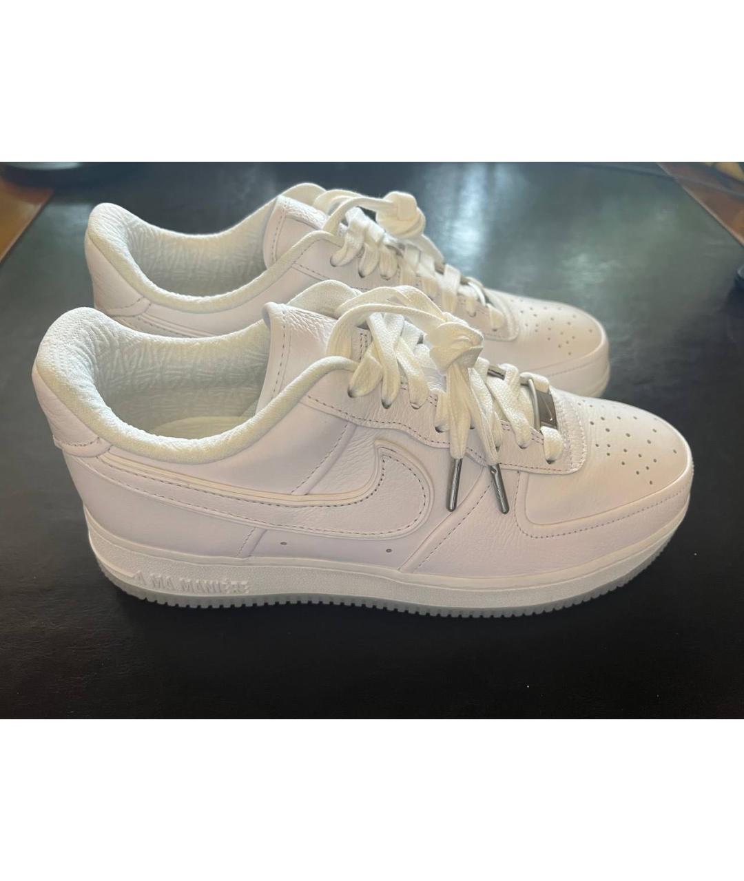 NIKE Белые кожаные кроссовки, фото 8