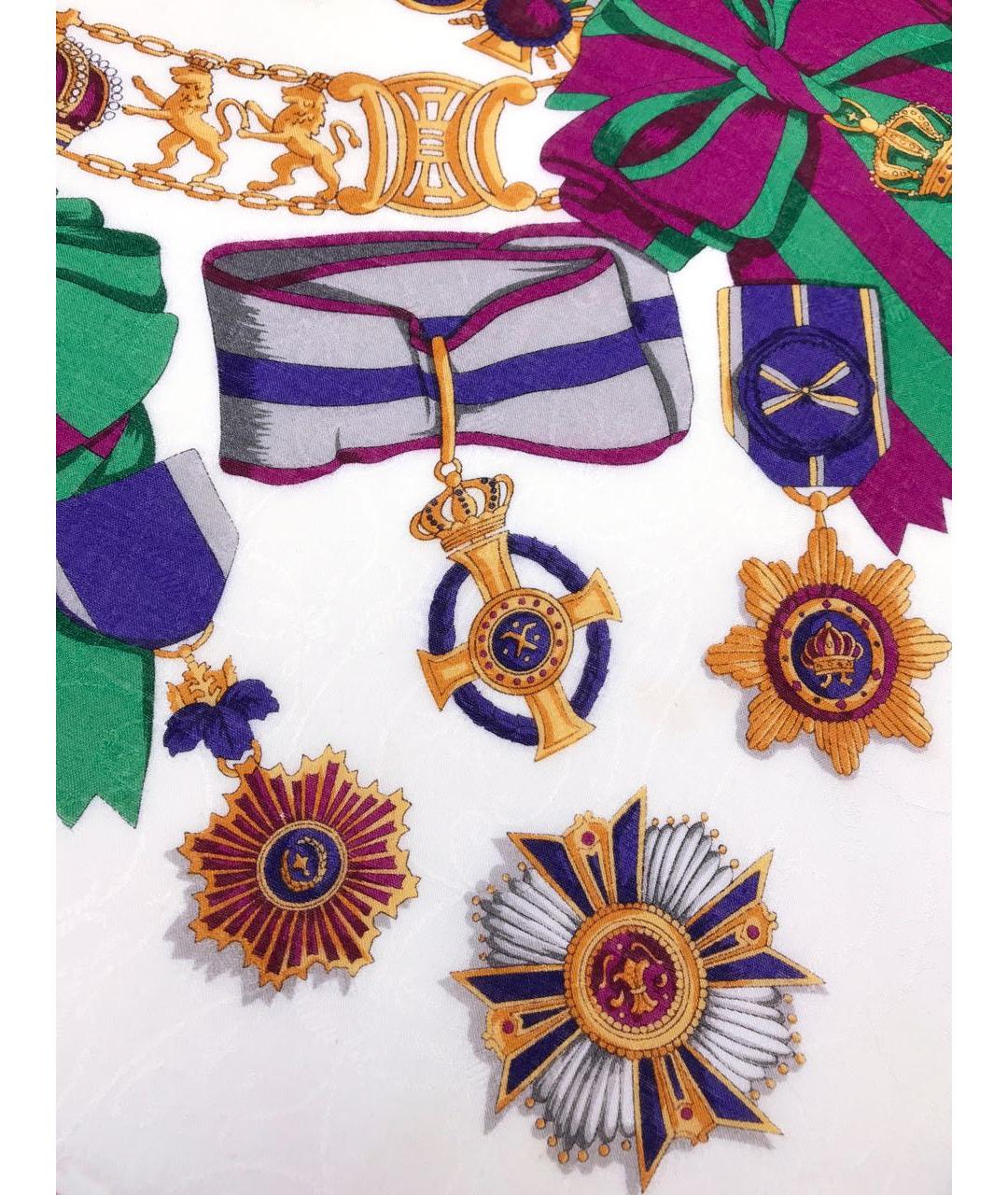 CELINE Белый хлопковый платок, фото 3