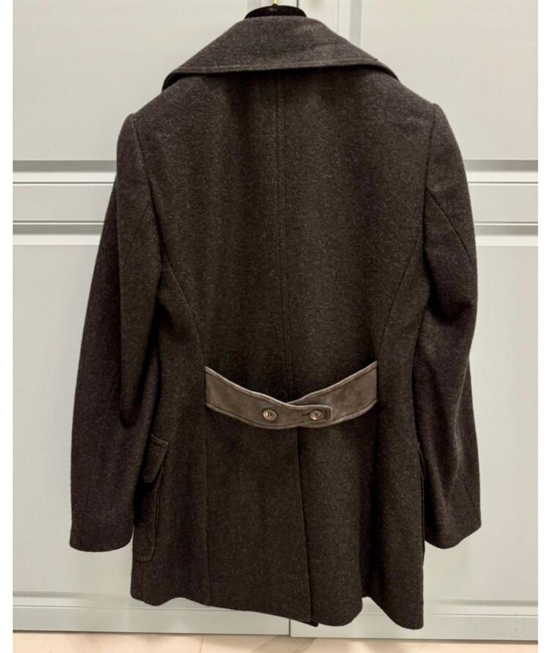LORO PIANA Хаки шерстяное пальто, фото 2