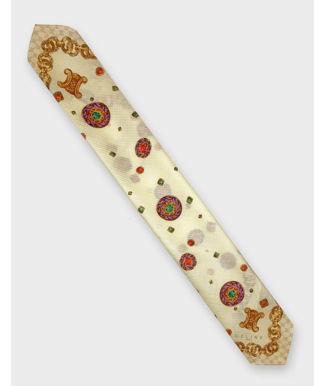 CELINE Бежевый хлопковый платок, фото 2