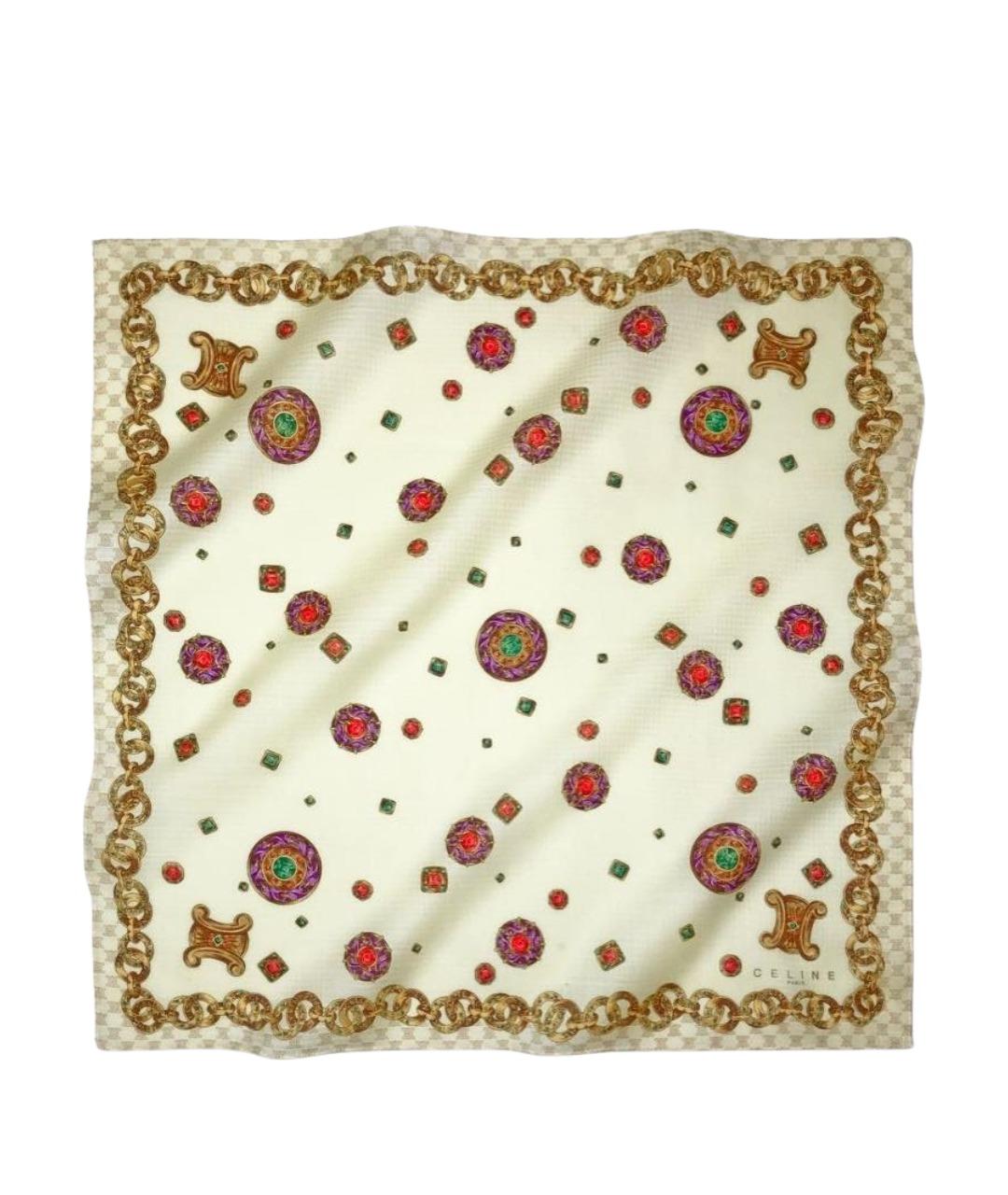 CELINE Бежевый хлопковый платок, фото 1
