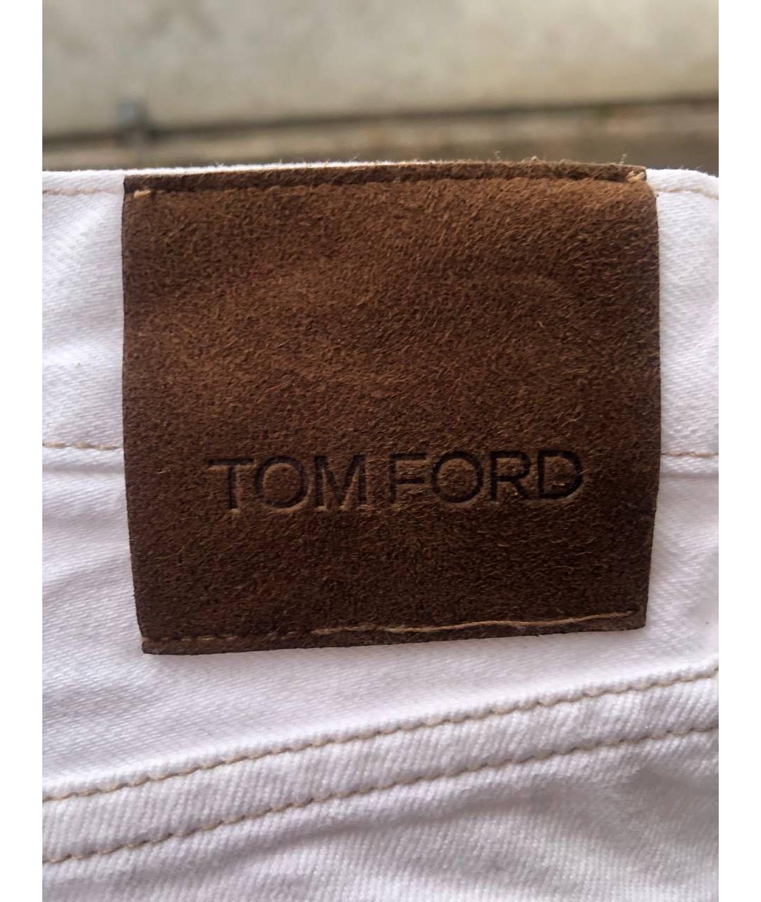 TOM FORD Белые джинсы скинни, фото 5