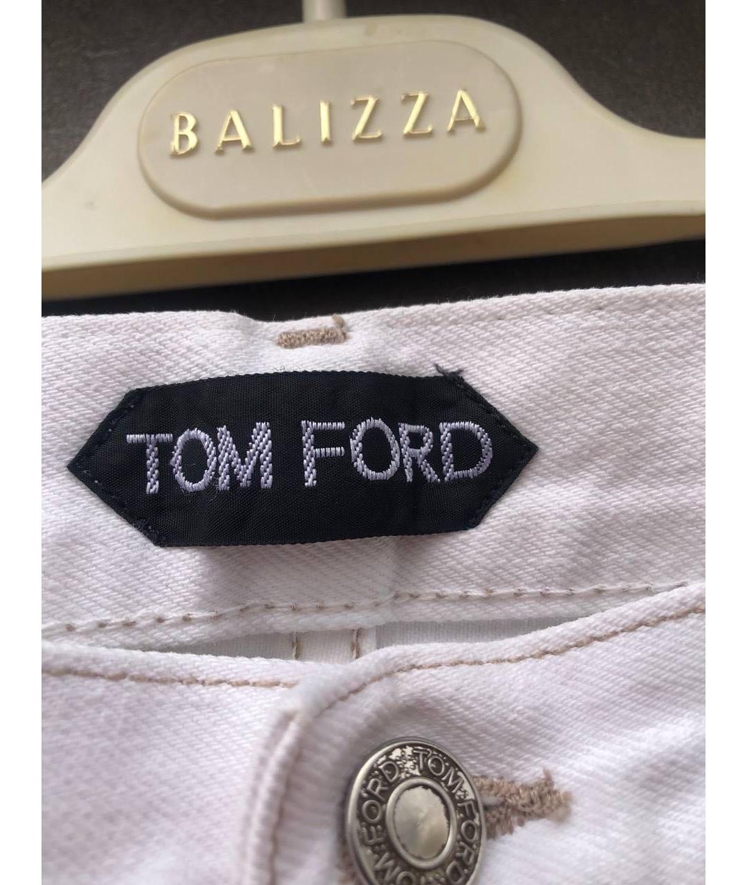 TOM FORD Белые джинсы скинни, фото 2