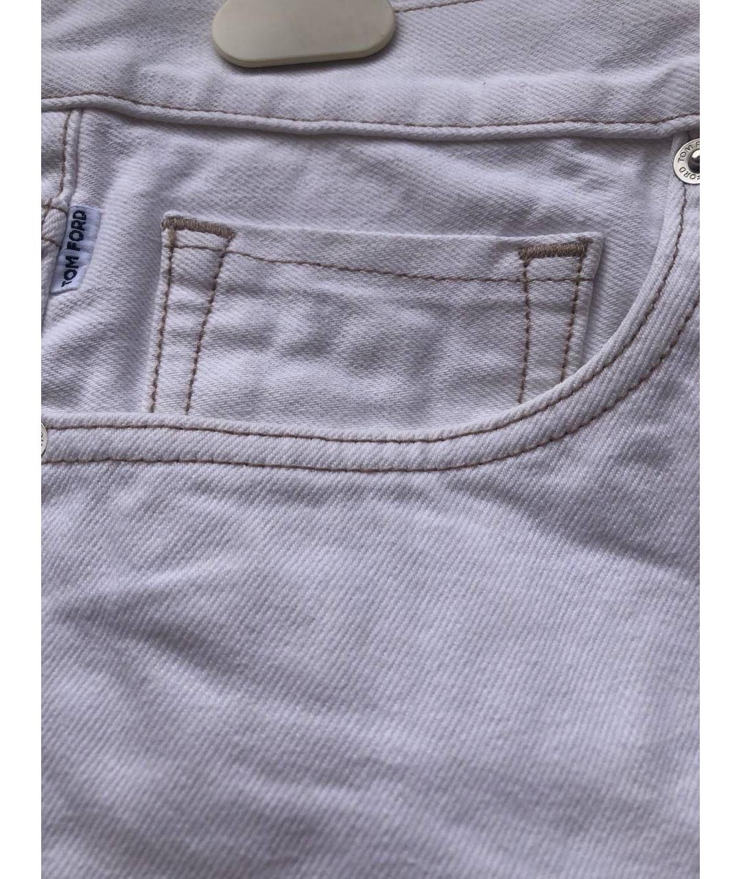 TOM FORD Белые джинсы скинни, фото 4
