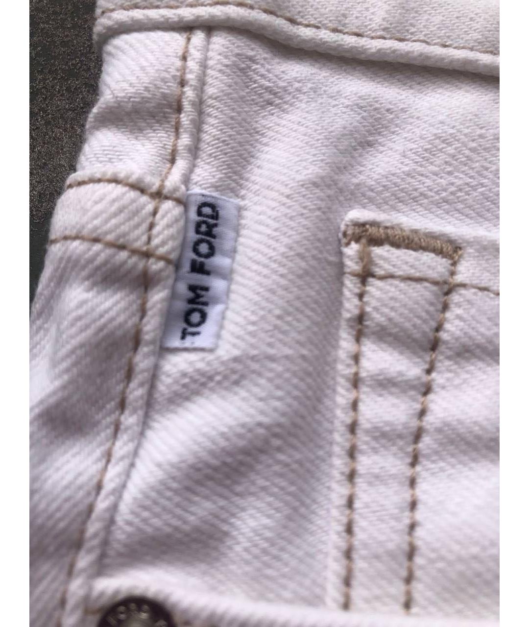 TOM FORD Белые джинсы скинни, фото 6
