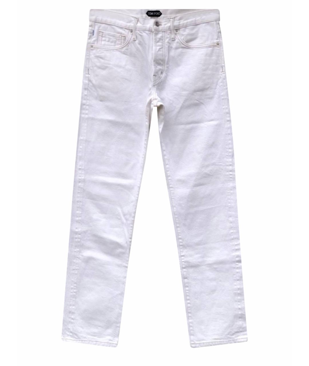 TOM FORD Белые джинсы скинни, фото 1