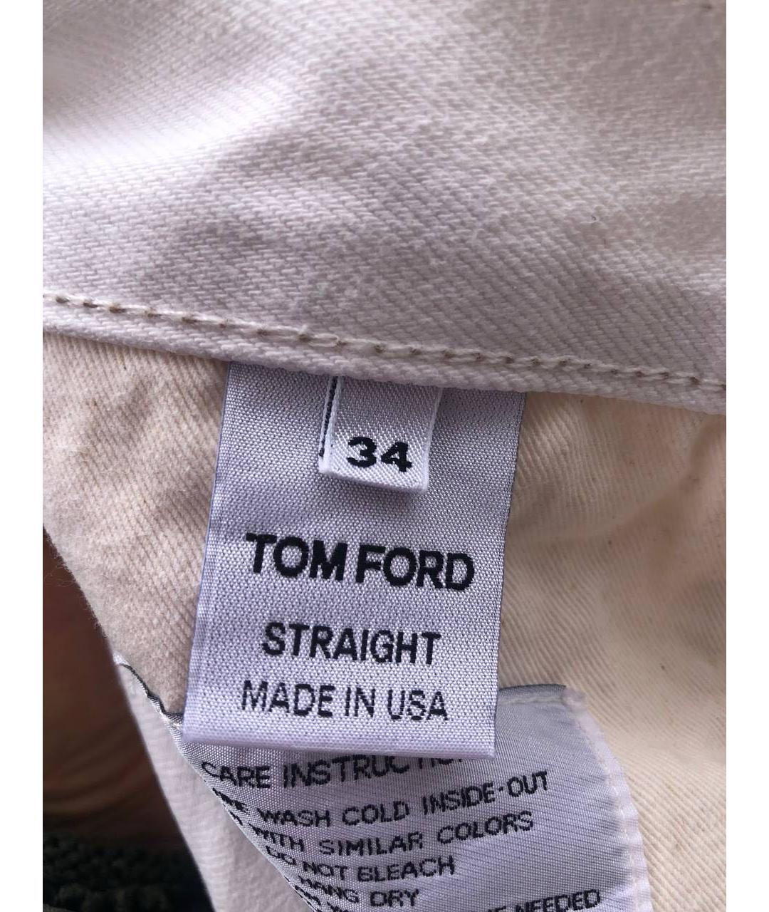 TOM FORD Белые джинсы скинни, фото 3