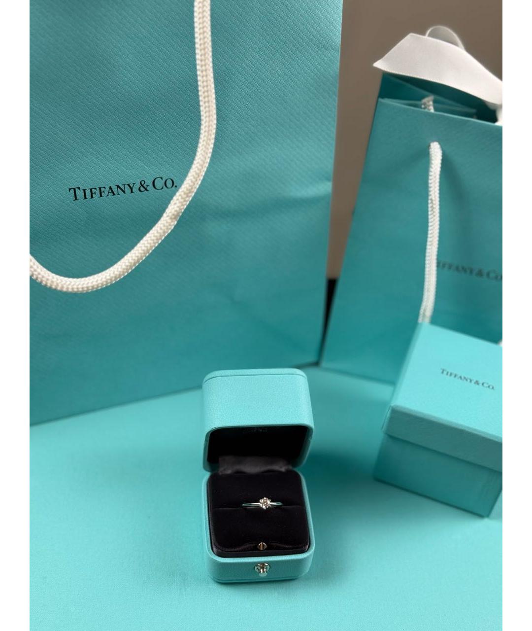 TIFFANY&CO Серебряное платиновое кольцо, фото 4