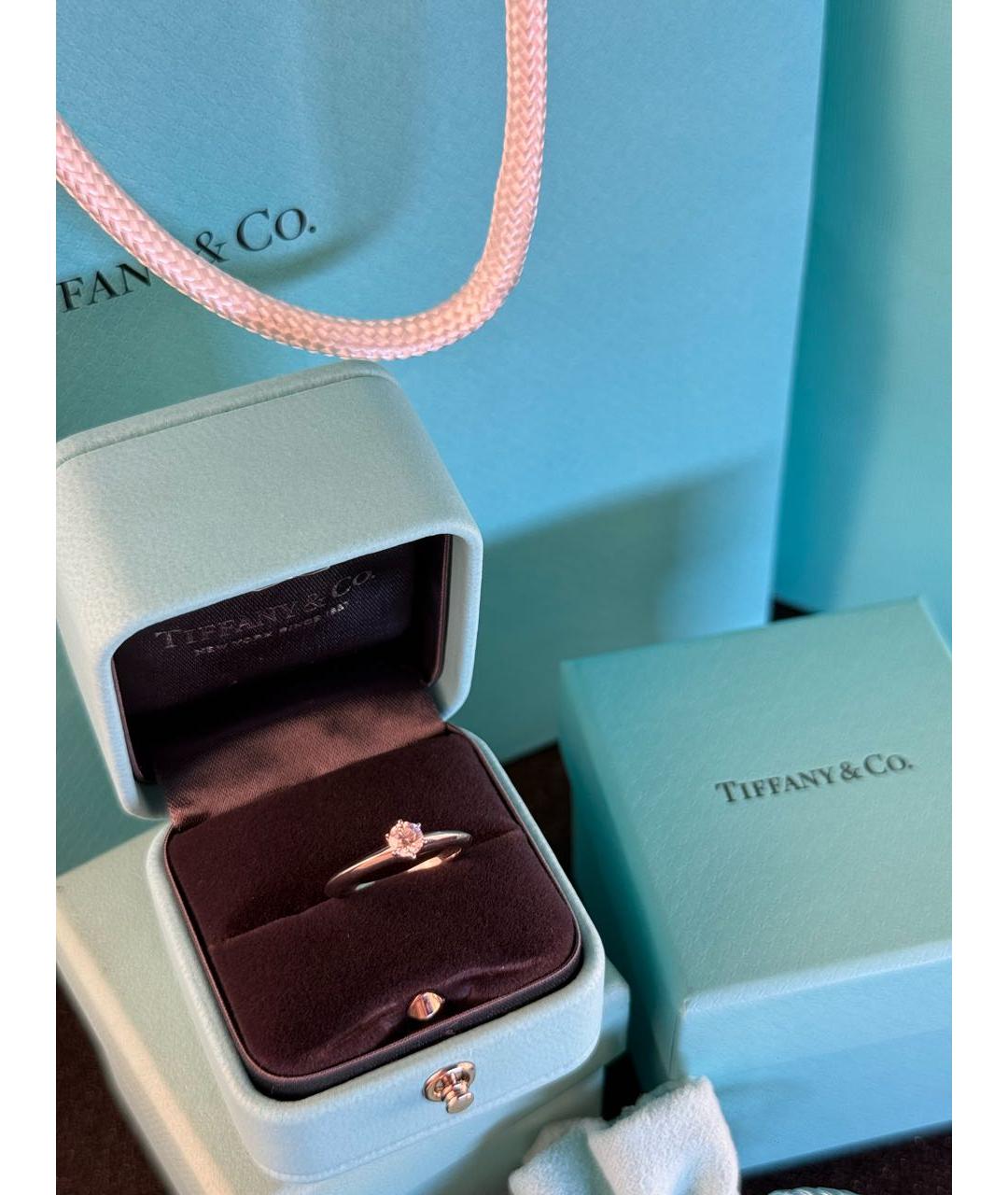 TIFFANY&CO Серебряное платиновое кольцо, фото 2