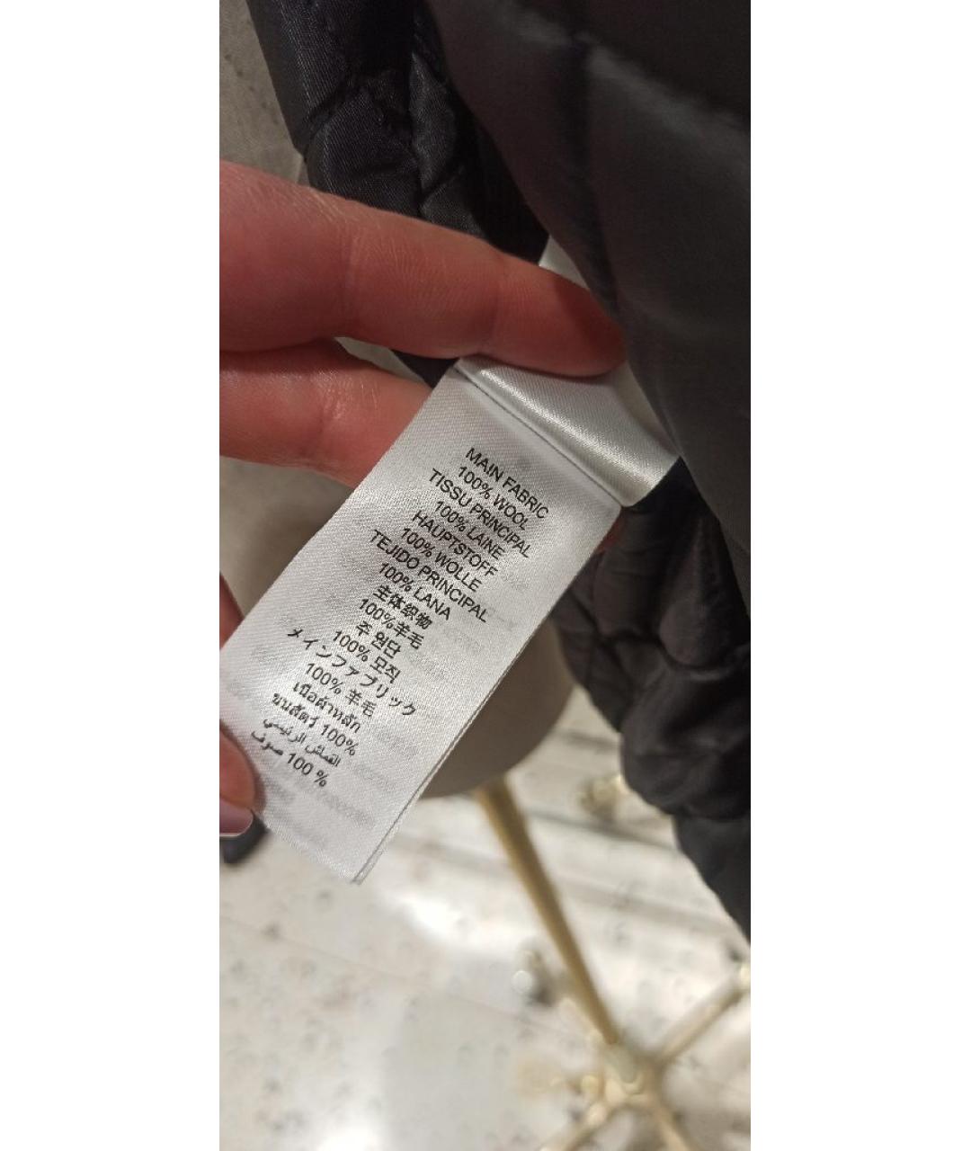 SPORTY AND RICH Темно-синяя шерстяная куртка, фото 7