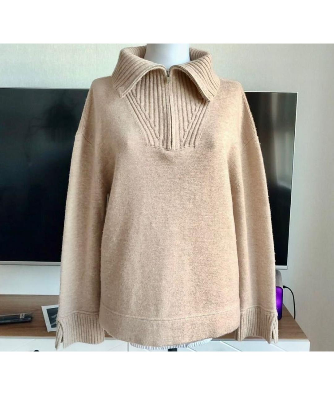 LORO PIANA Бежевый кашемировый джемпер / свитер, фото 9