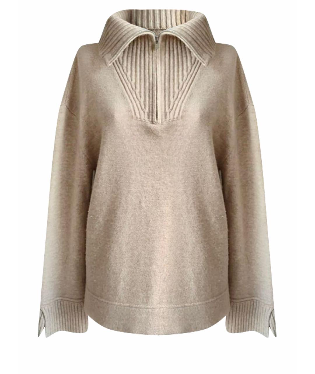 LORO PIANA Бежевый кашемировый джемпер / свитер, фото 1