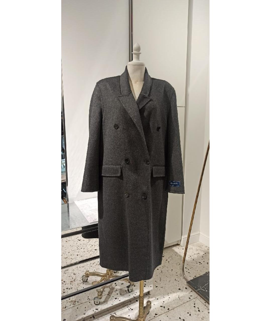 SPORTY AND RICH Серое пальто, фото 2