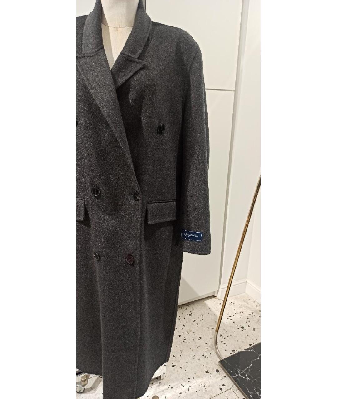 SPORTY AND RICH Серое пальто, фото 5