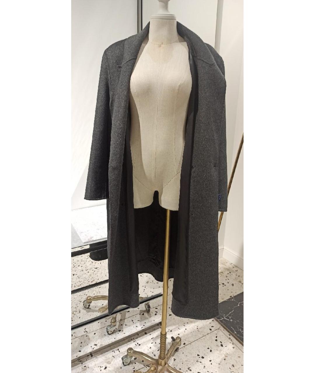 SPORTY AND RICH Серое пальто, фото 7
