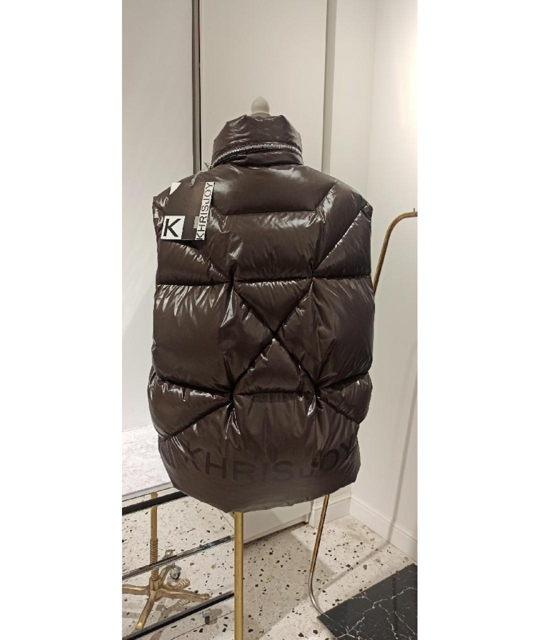KHRISJOY Коричневый жилет, фото 4