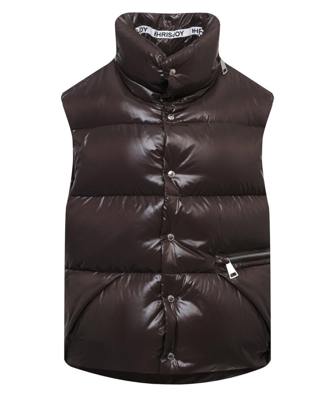 KHRISJOY Коричневый жилет, фото 1
