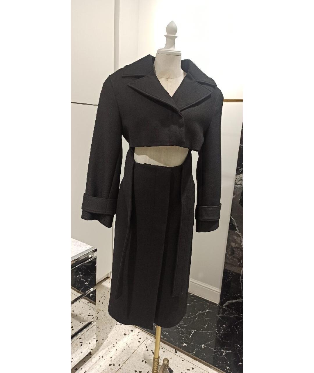 JACQUEMUS Черное шерстяное пальто, фото 6