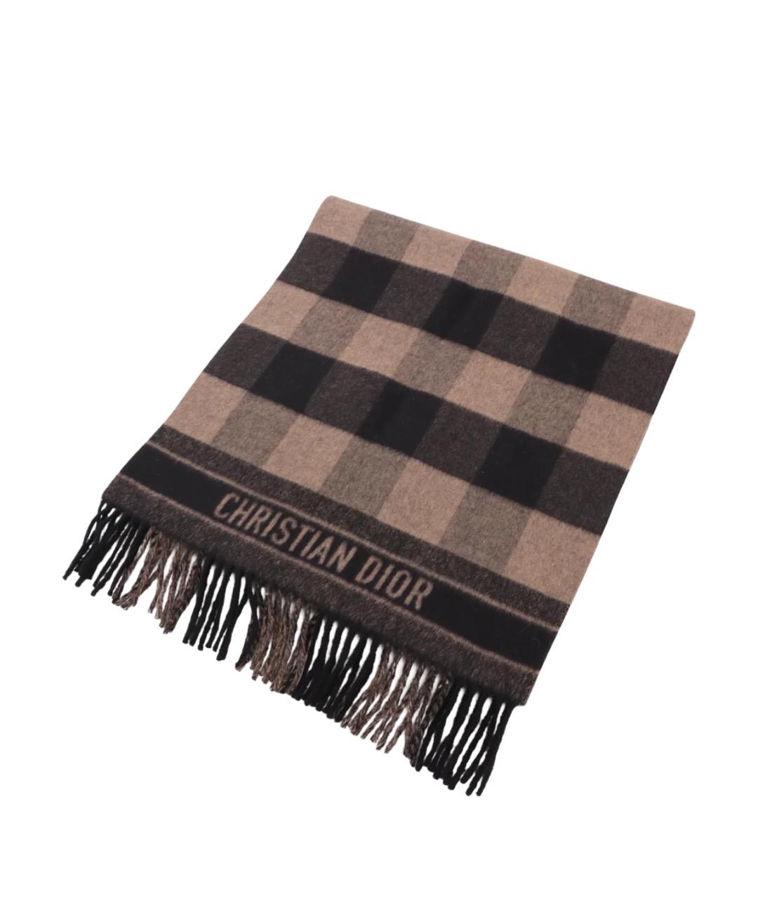 CHRISTIAN DIOR Мульти шерстяной шарф, фото 1