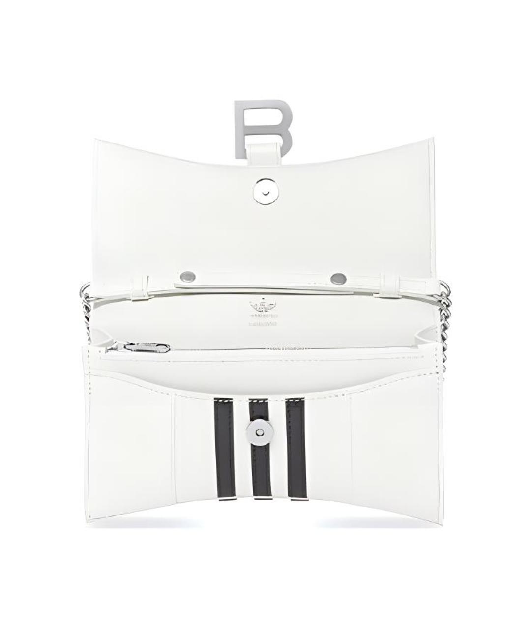 BALENCIAGA Белый кожаный кошелек, фото 6