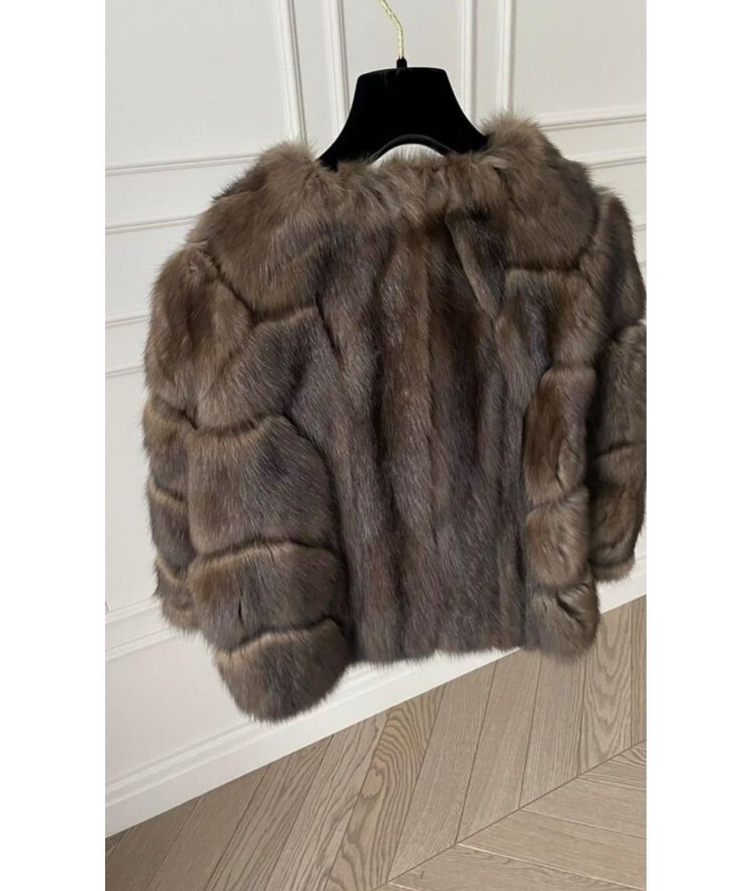 RINDI Коричневая меховая шуба, фото 3