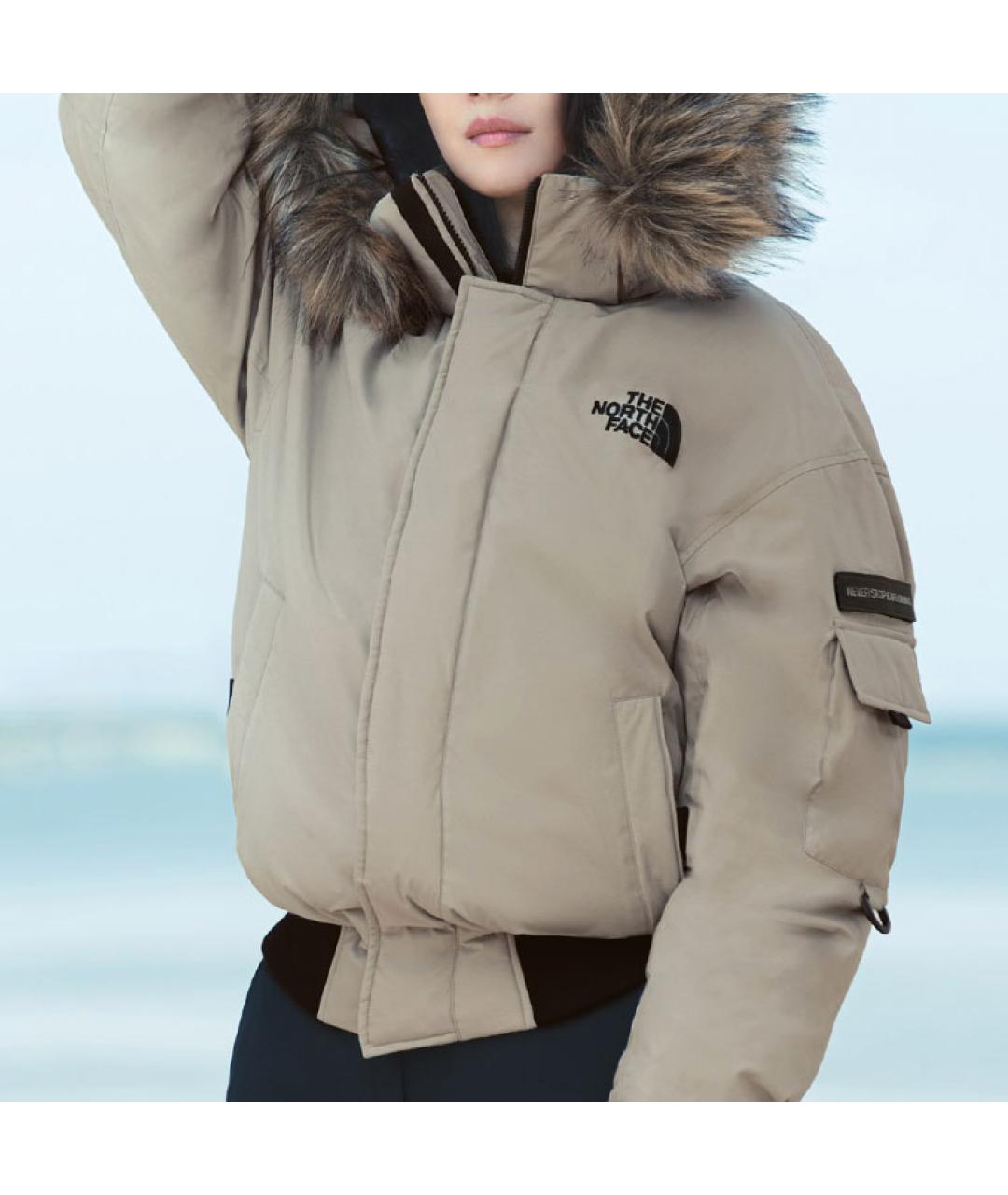 THE NORTH FACE Серая полиамидовая куртка, фото 4