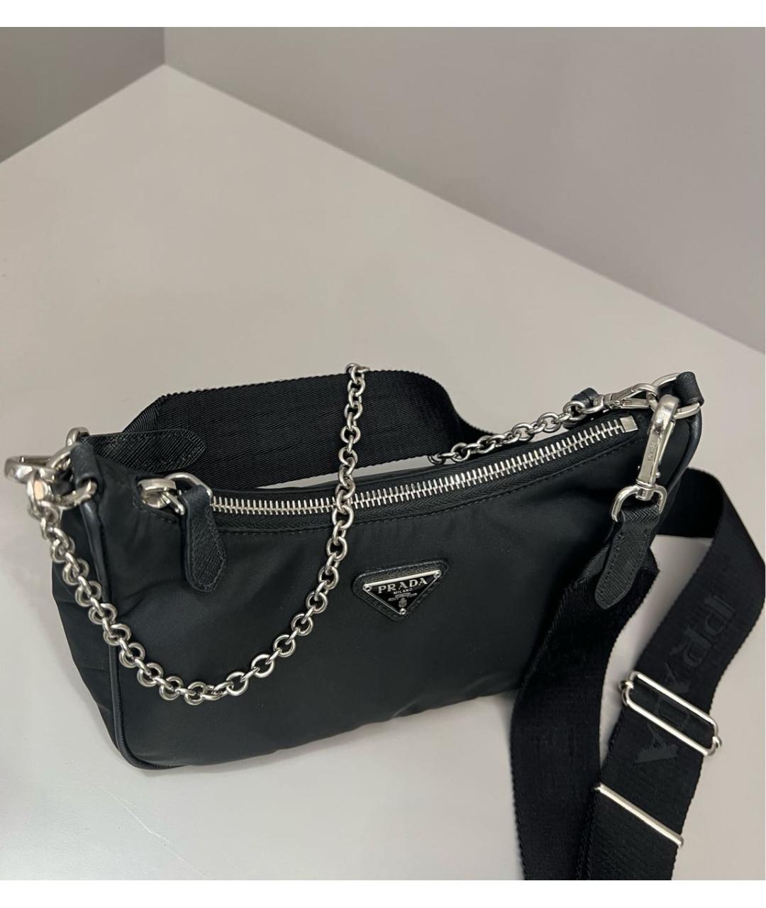 PRADA Черная сумка через плечо, фото 5