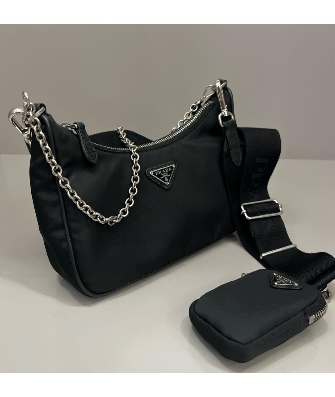 PRADA Черная сумка через плечо, фото 2