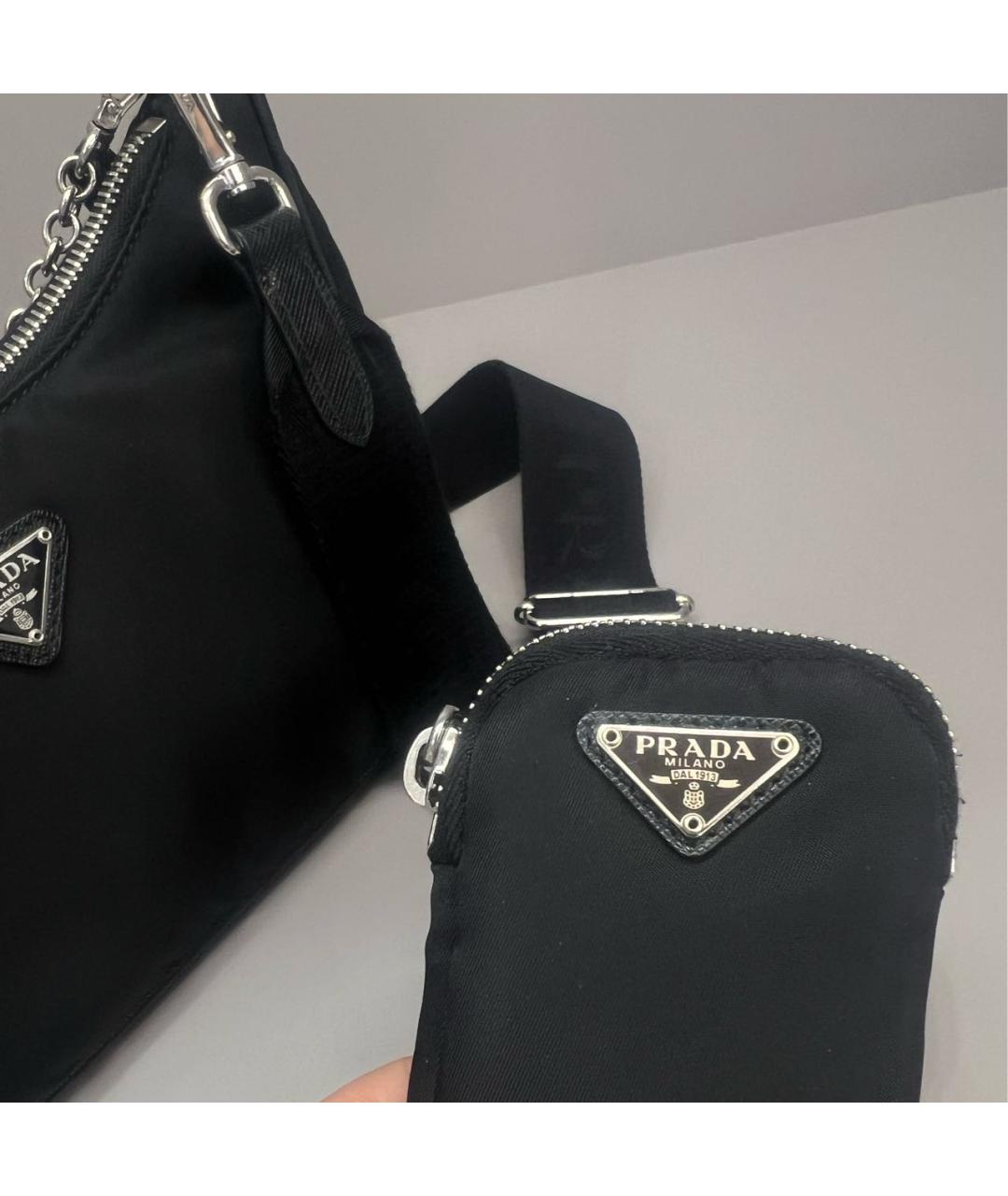 PRADA Черная сумка через плечо, фото 3