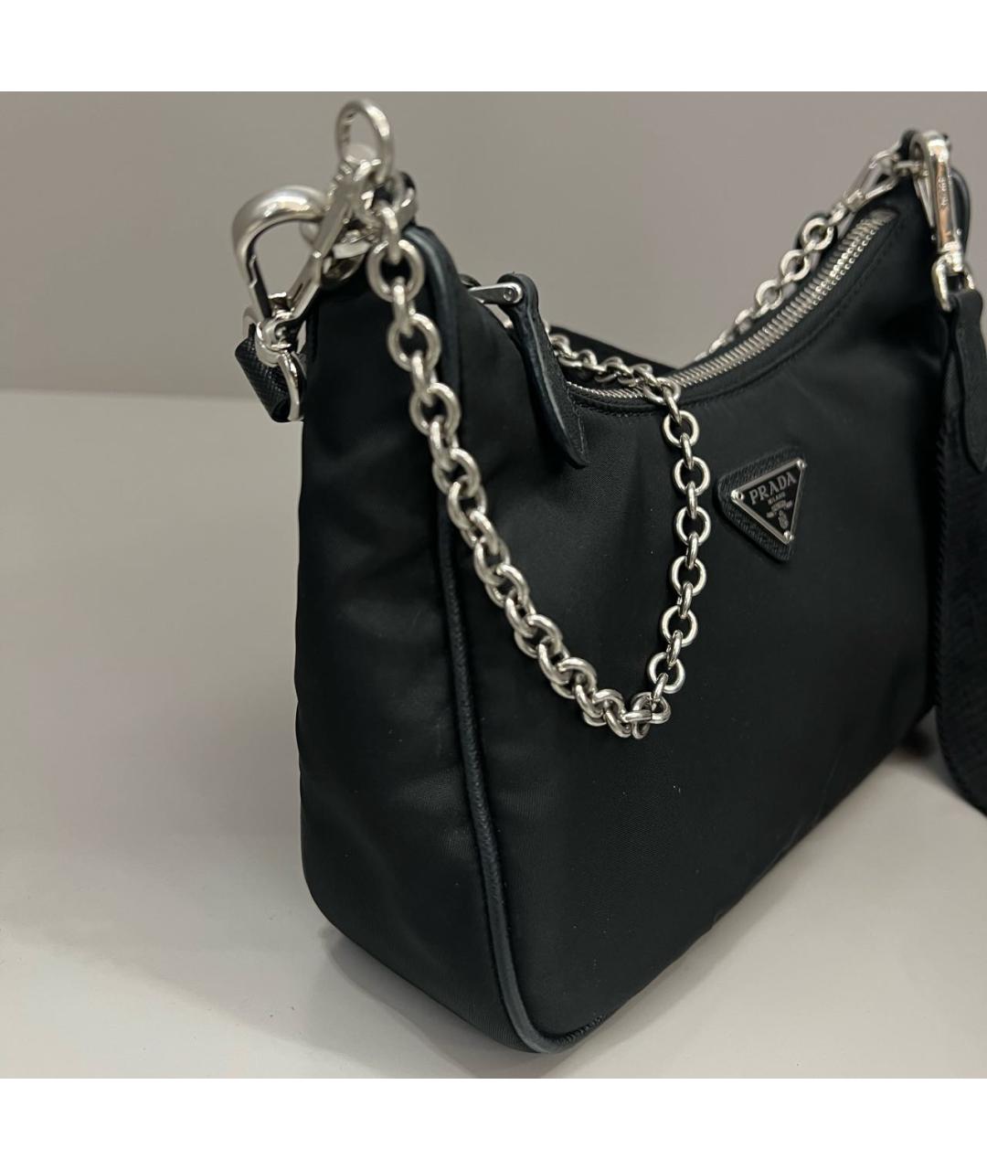 PRADA Черная сумка через плечо, фото 4