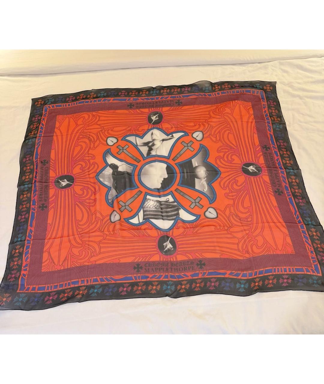 CHROME HEARTS Мульти шелковый платок, фото 3