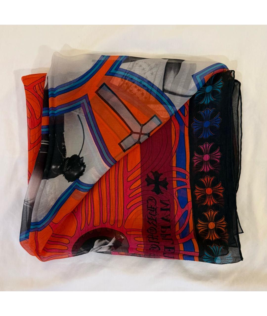 CHROME HEARTS Мульти шелковый платок, фото 2