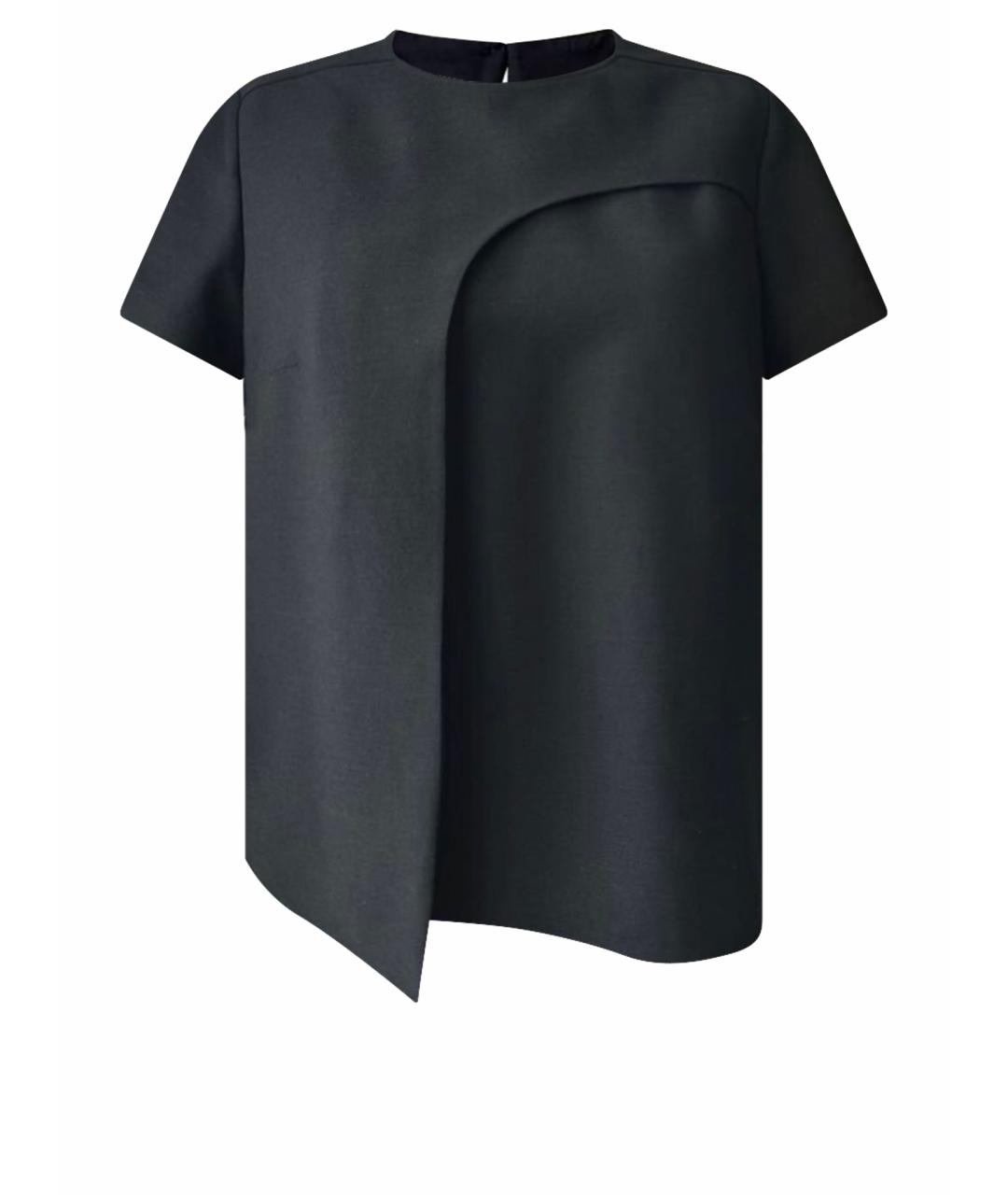 HERMES Черная шерстяная блузы, фото 1