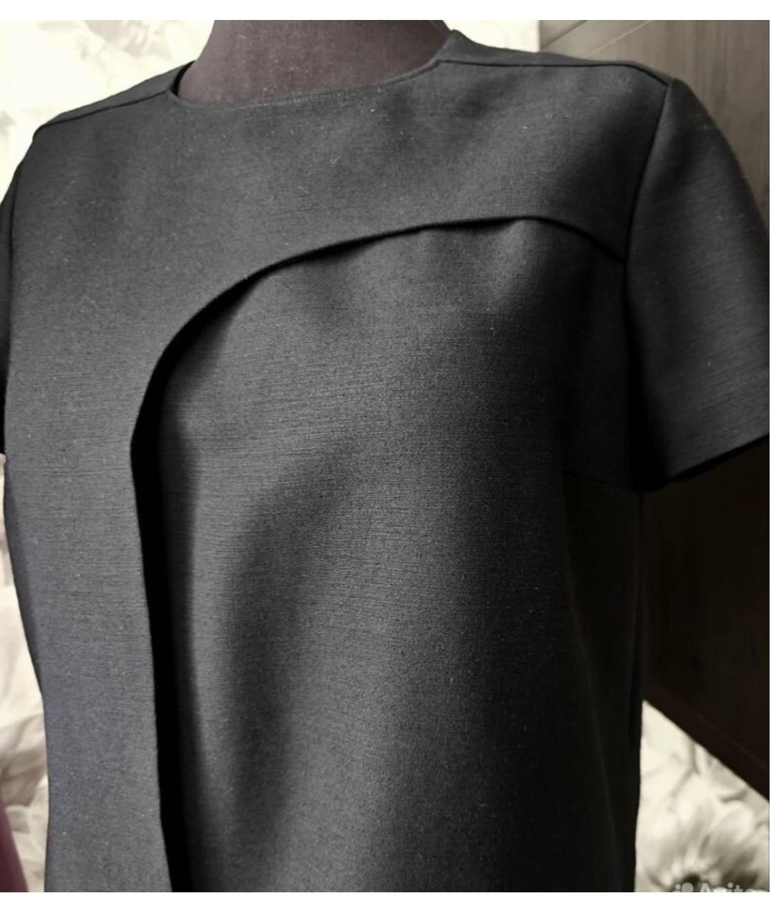 HERMES Черная шерстяная блузы, фото 6