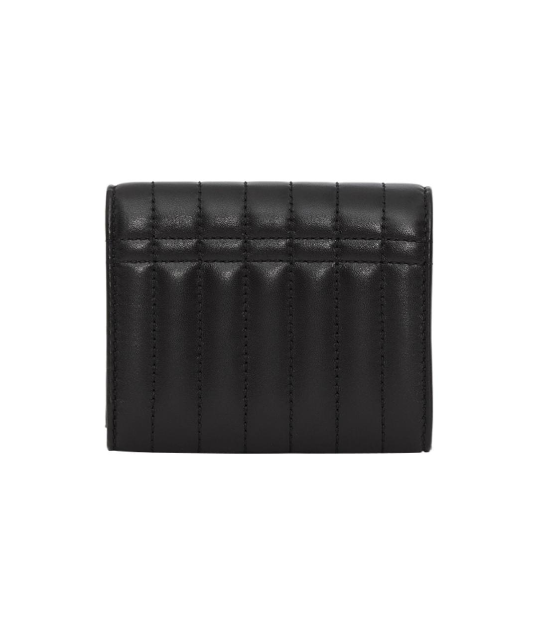 BURBERRY Черный кожаный кошелек, фото 3