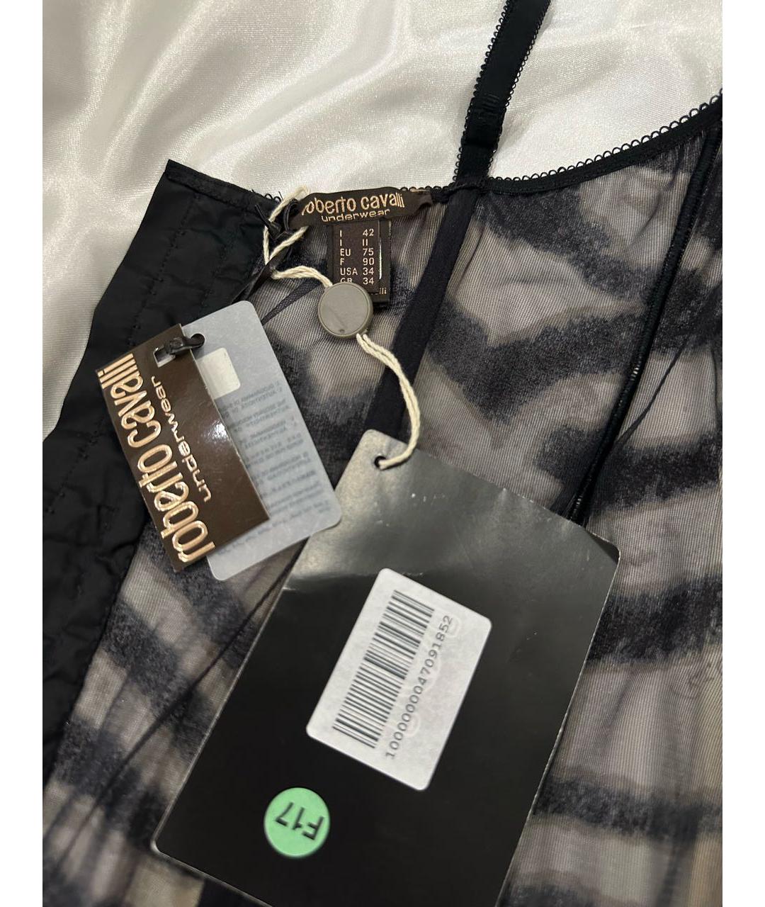 ROBERTO CAVALLI Серый вискозный корсет, фото 4