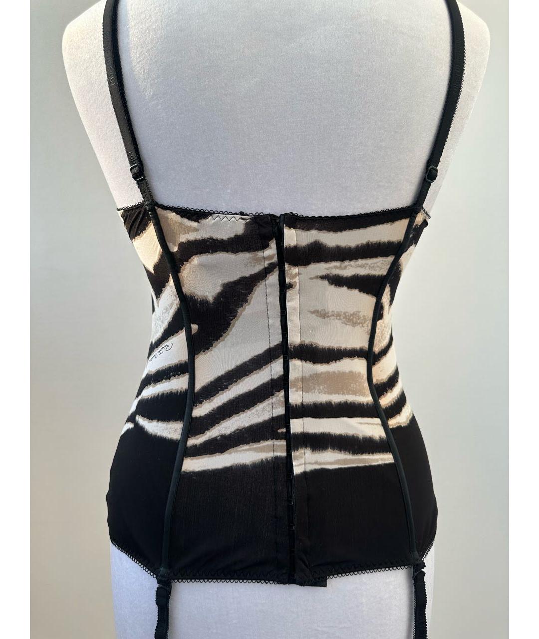 ROBERTO CAVALLI Серый вискозный корсет, фото 8