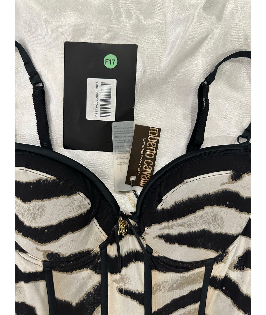 ROBERTO CAVALLI Серый вискозный корсет, фото 3