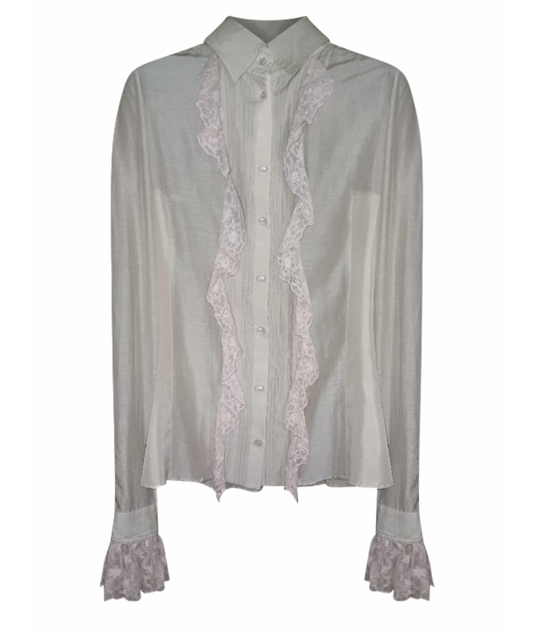 BARBARA BUI Бежевая хлопковая рубашка, фото 1