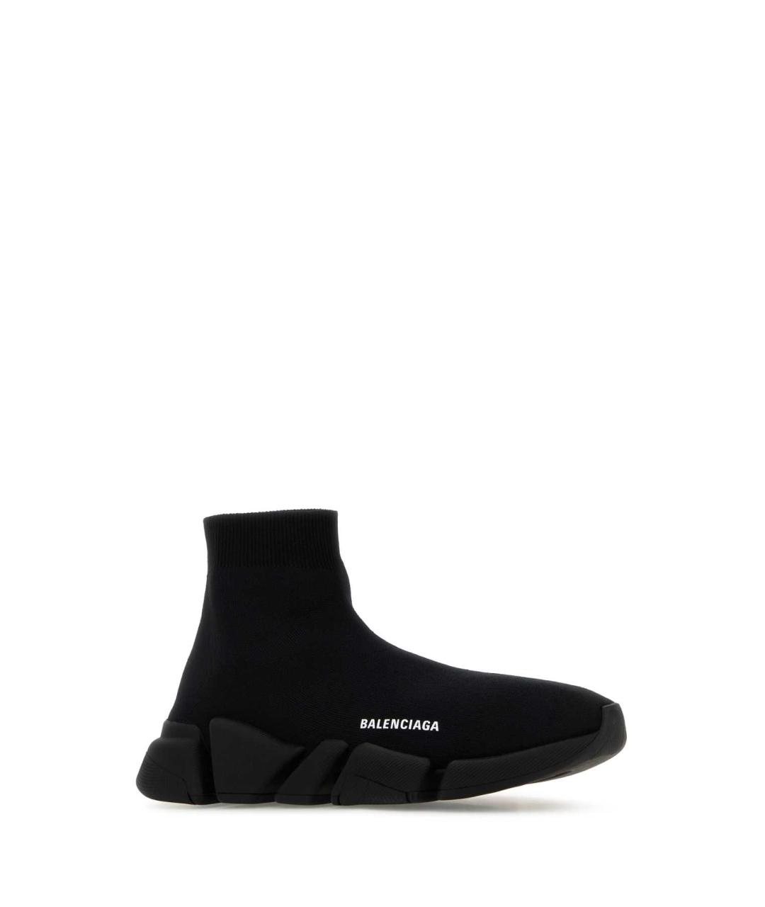 BALENCIAGA Черные синтетические высокие кроссовки / кеды, фото 2