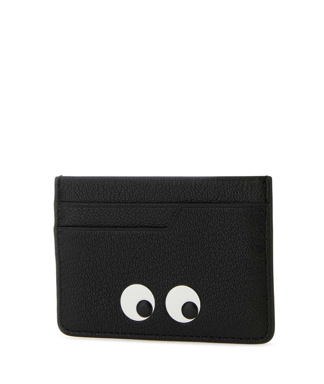 ANYA HINDMARCH Черный кожаный кардхолдер, фото 2