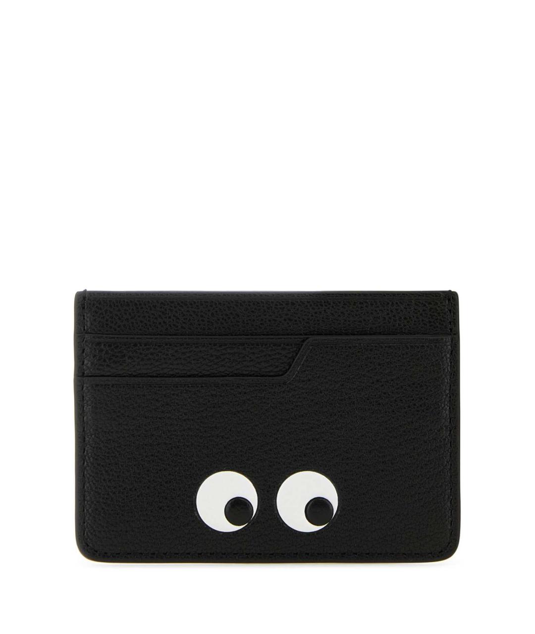 ANYA HINDMARCH Черный кожаный кардхолдер, фото 1